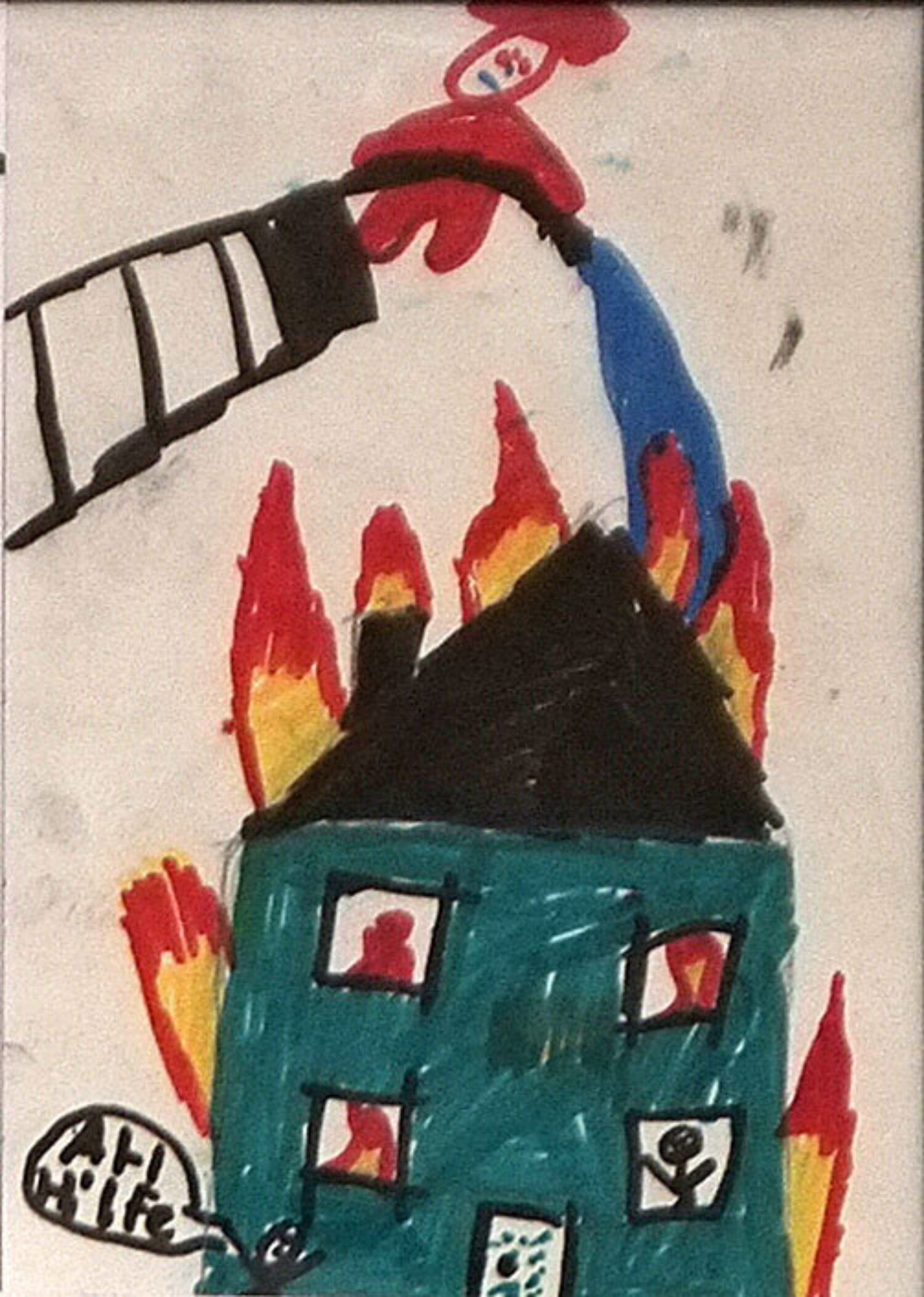 Postkarte Feuerwehr 2